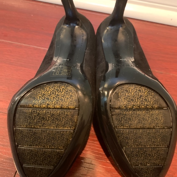 DKNY Black Suede Pumps - Picture 3 of 5